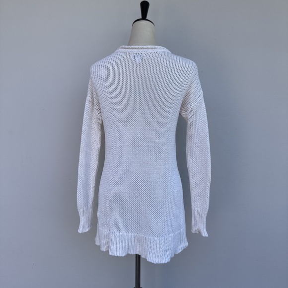 HIHO Tortola Chunky Knit Sweater Coastal High Low Cotton Blend XS - Picture 9 of 9